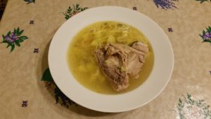 128-Фото 2016.11.14-Суп с куриными бёдрышками и лапшой на бульоне из свинины